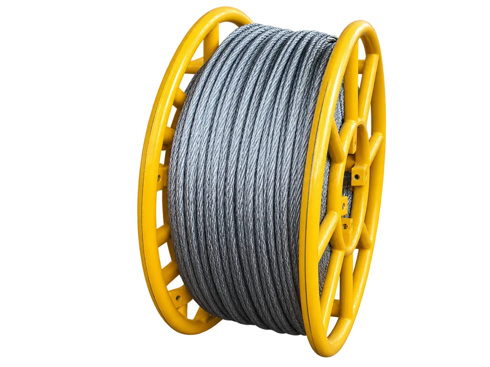 GLFUX · Anti-twisting steel braided rope · Enhanced visualisation