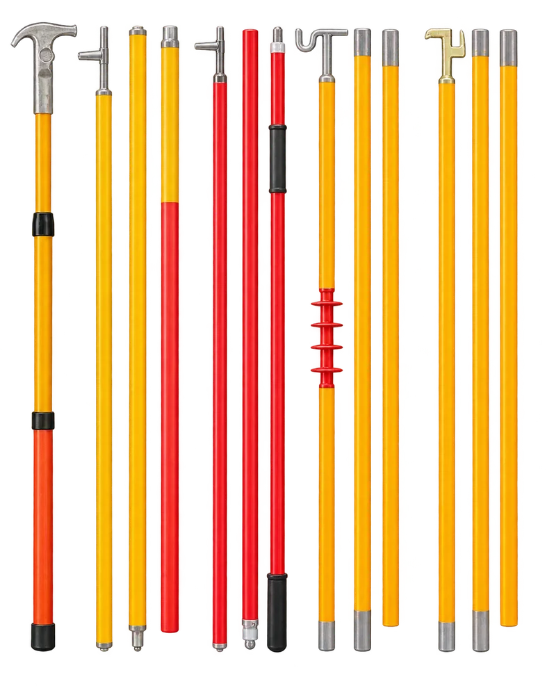 GLG · Fiberglass hot sticks · Enhanced visualisation