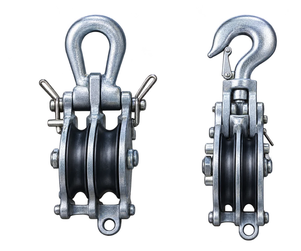 GLQHS · Aluminum-alloy service snatch blocks · Enhanced visualisation