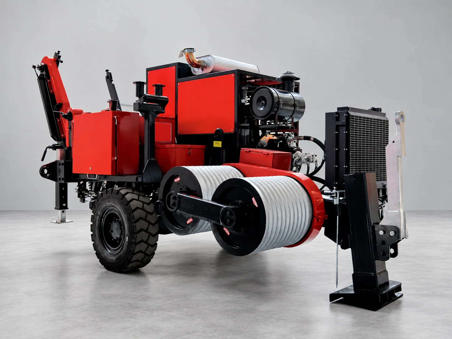 GALAXY equipment with a digitally edited grey studio background